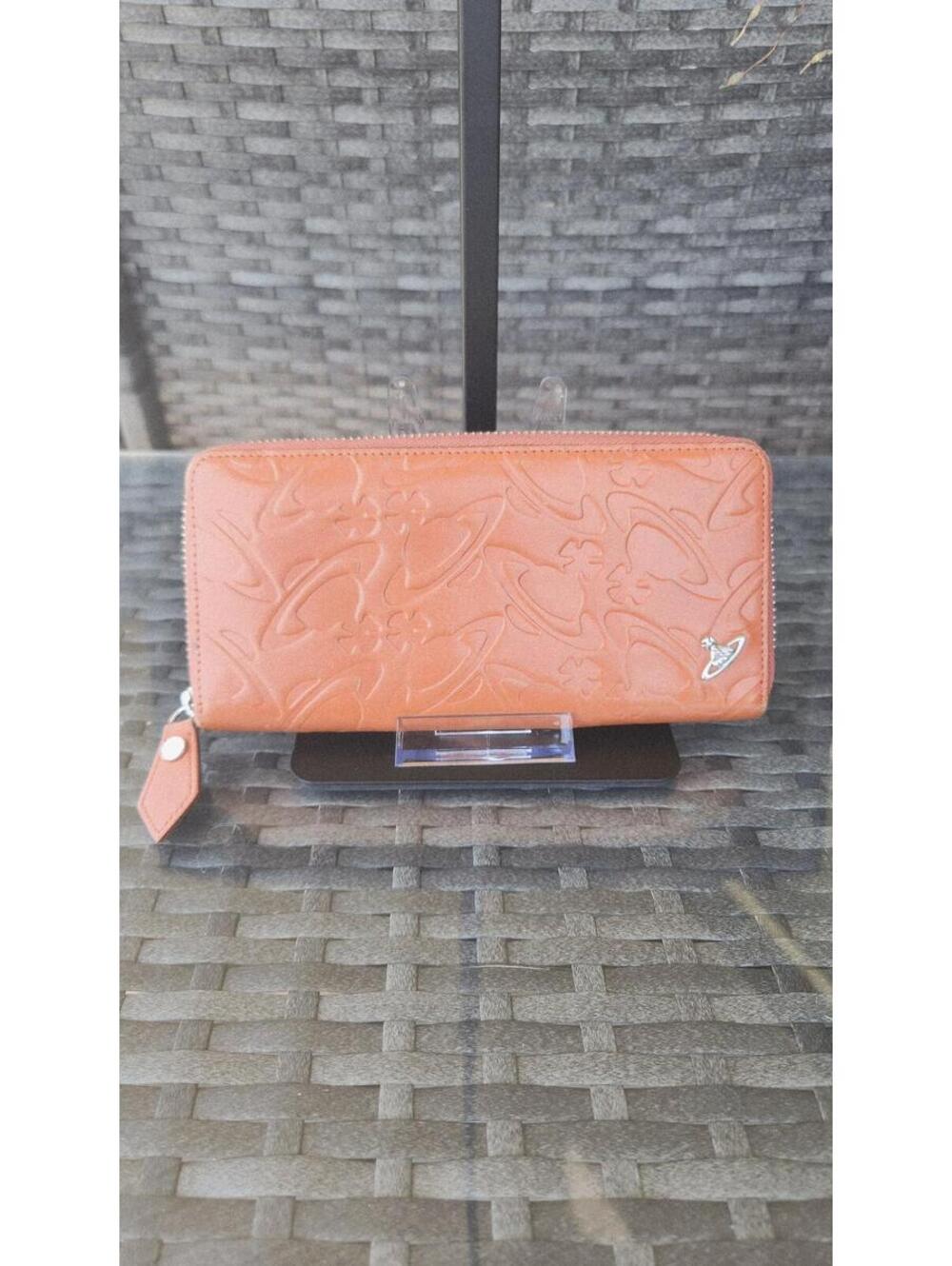 Vivienne Westwood Embossed Leather Zip Wallet